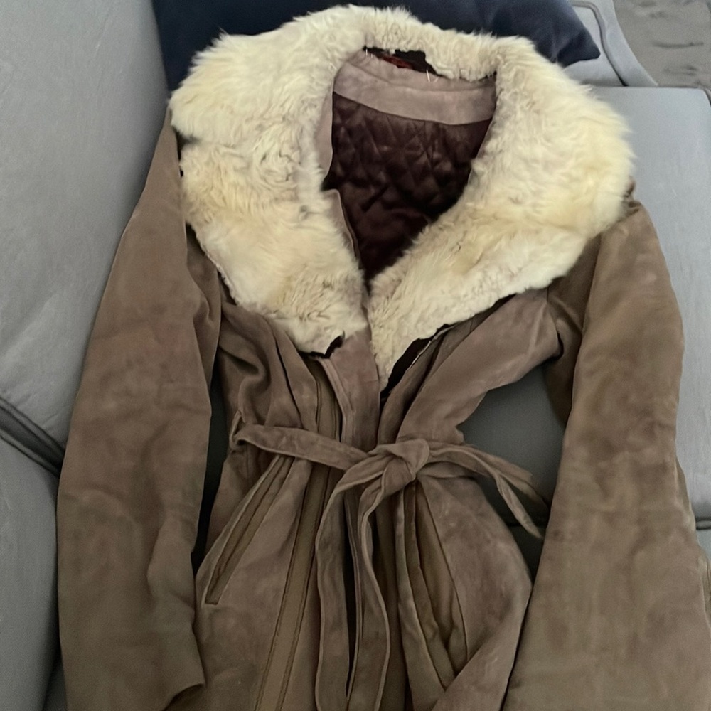 Fur & Suede Long Coat